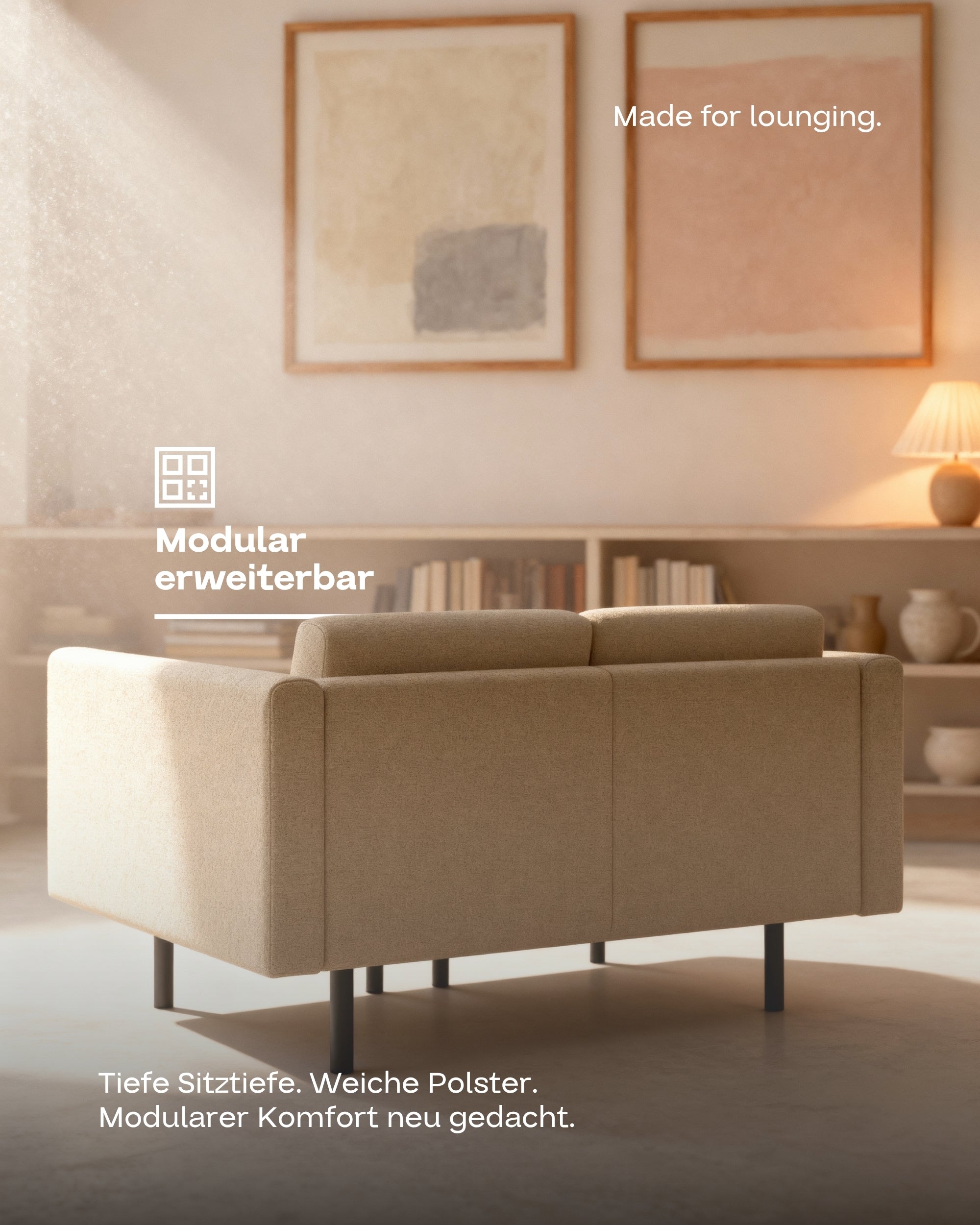 Modular sofa Aera 2-seater