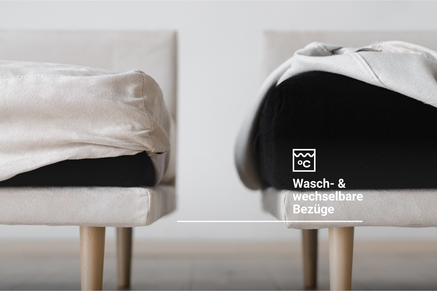 Stoffbezug - Modulares Sofa Donna 3-Sitzer