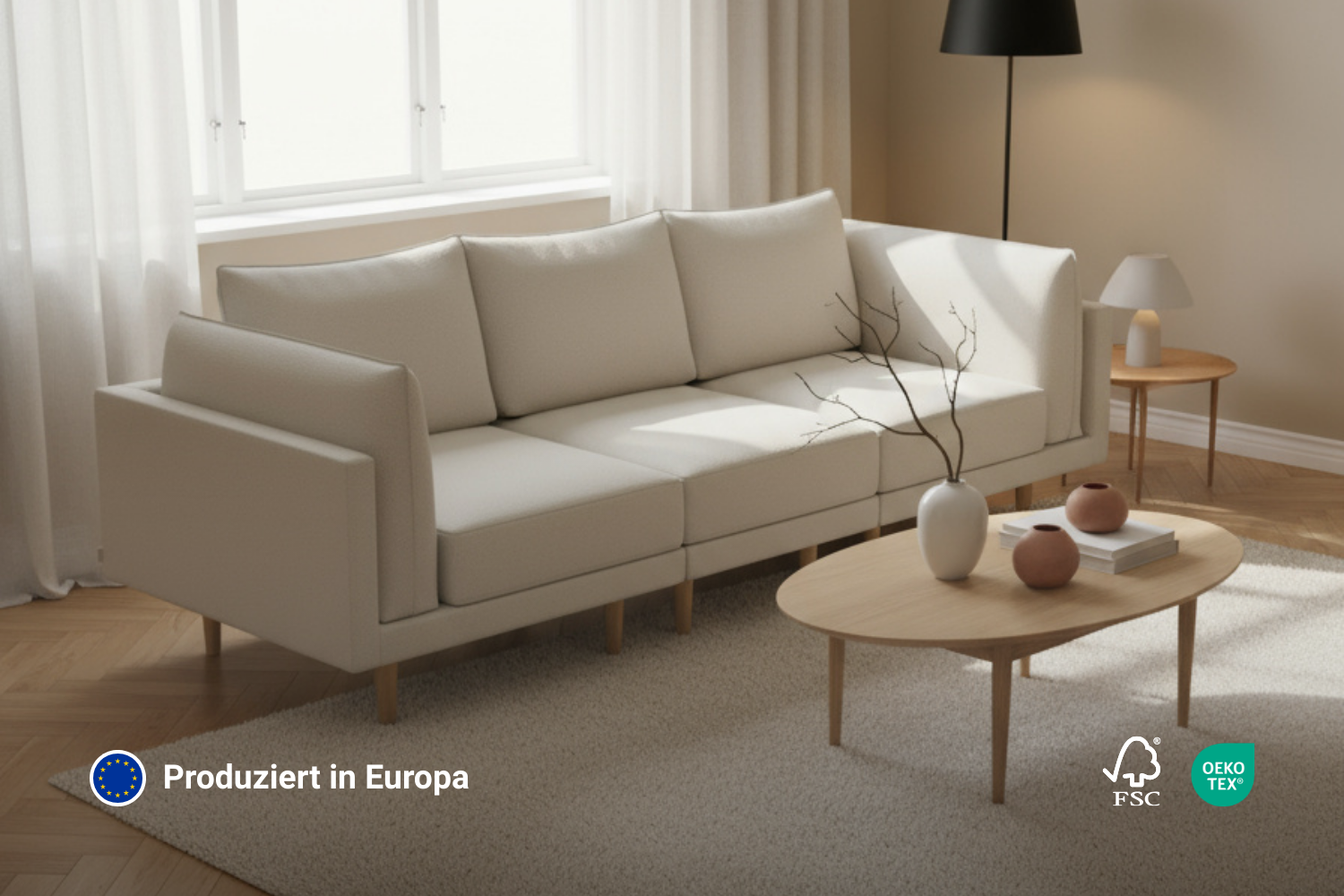 Modular sofa Donna 3-seater with sleeping function