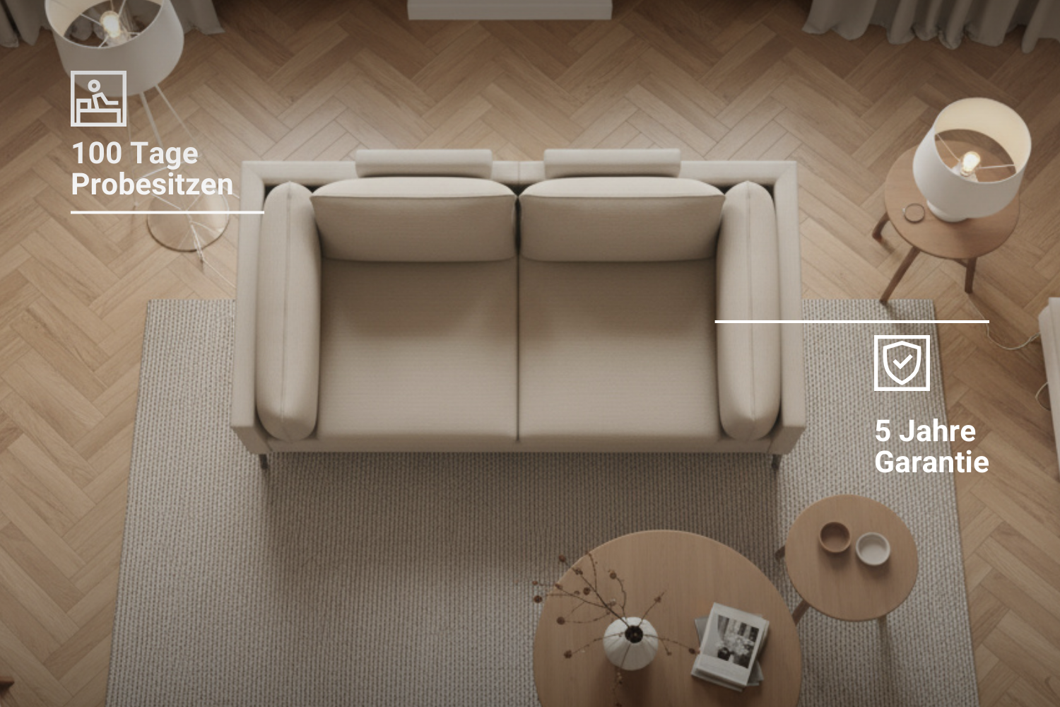 Fabric cover - Modular sofa Donna 2-seater