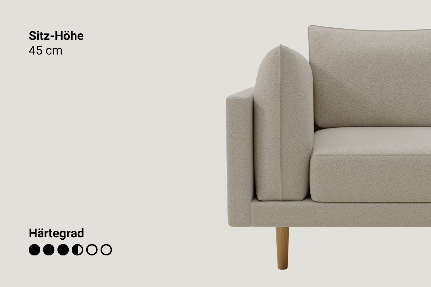 Modulares Sofa Donna U-Form mit Schlaffunktion