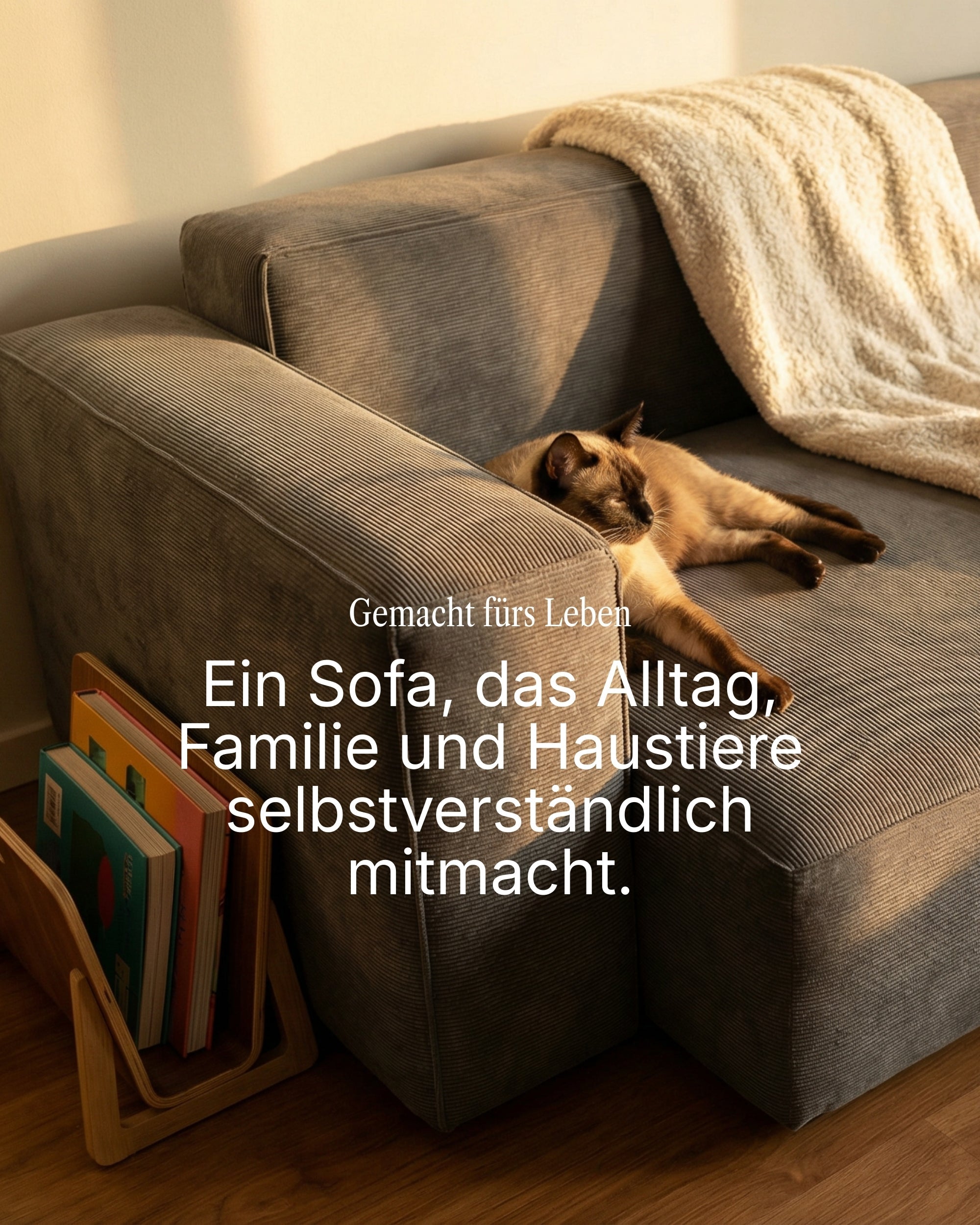 Modulares Ecksofa Harvey 4-Sitzer mit Schlaffunktion