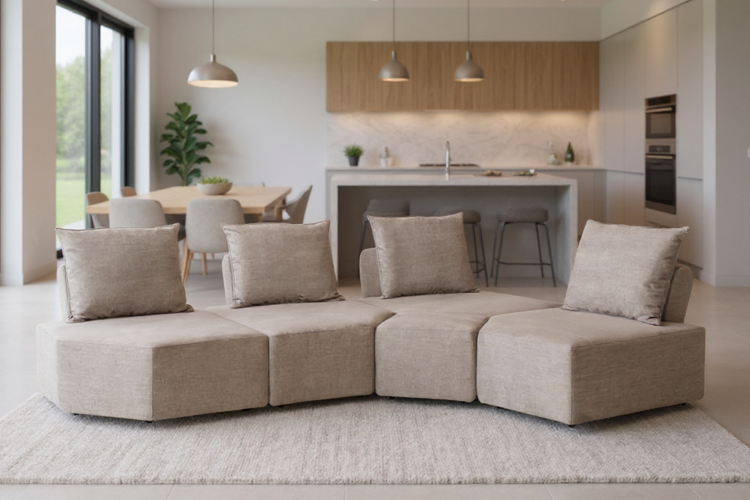Modulares Sofa Katrina mit Schlaffunktion