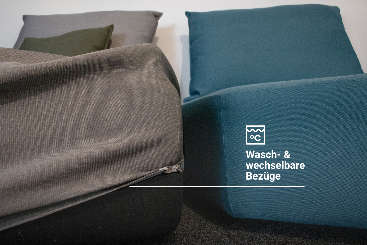 Modular sofa Katrina with sleeping function