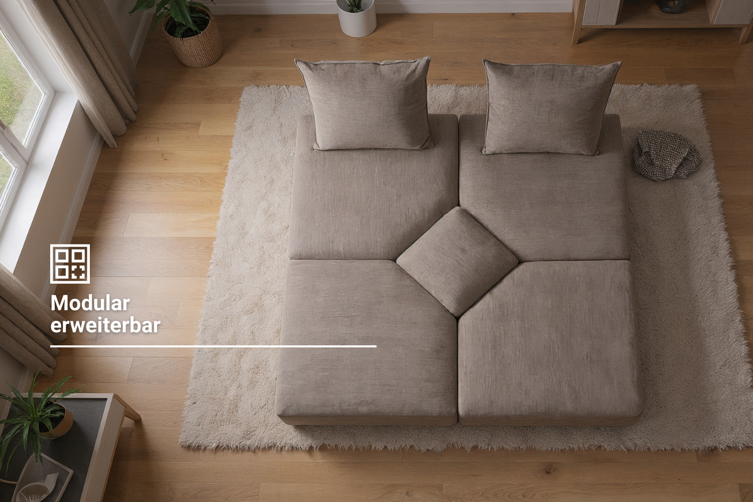 Stoffbezug - Modulares Sofa Katrina