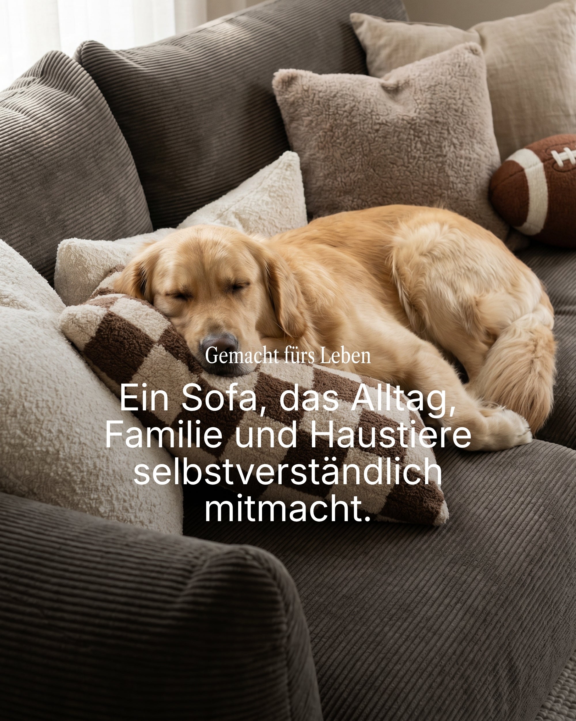 Modulares Sofa Luma 3-Sitzer mit Schlaffunktion