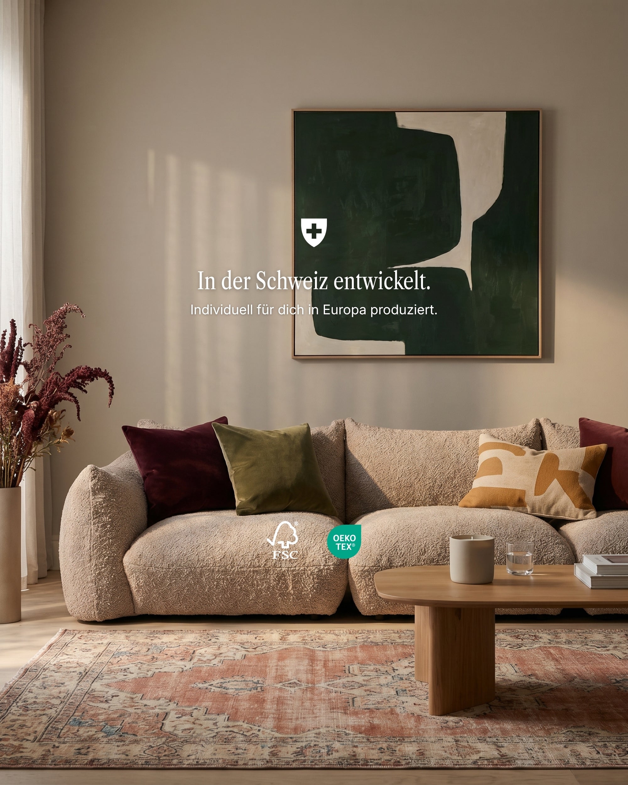 Modulares Sofa Luma 3-Sitzer mit Schlaffunktion