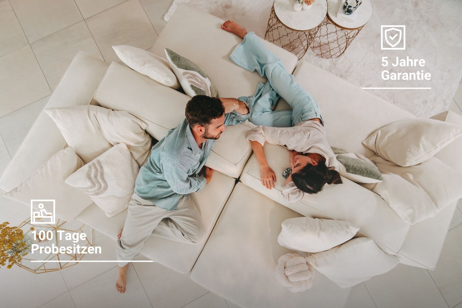 Fabric upholstery - Harvey modular 3-seater corner sofa