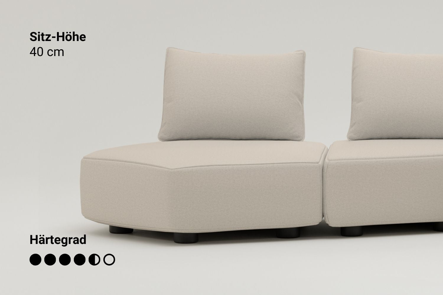 Outlet - Modulares Sofa Katrina mit Schlaffunktion