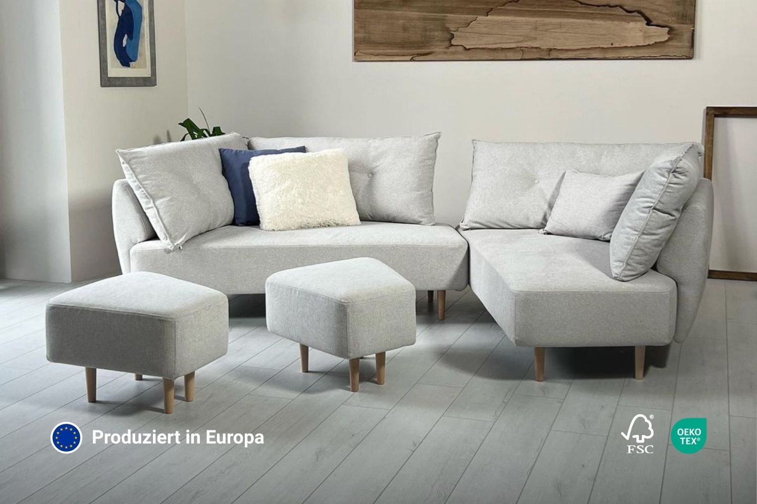 Outlet - Modulares Sofa Mike mit Schlaffunktion - Showroom Wien - 1. Teilzahlung - Individuell
