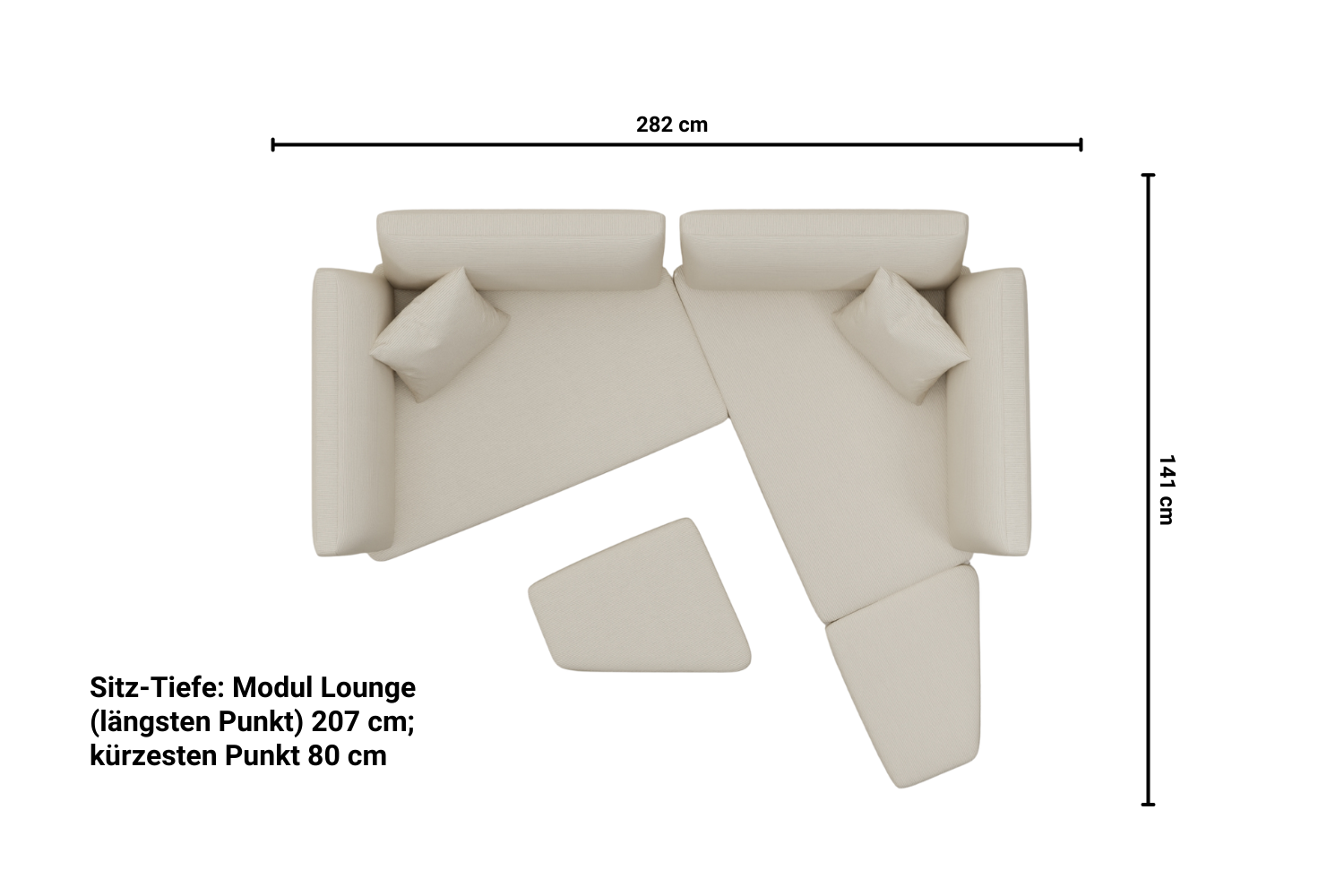 Stoffbezug - Modulares Sofa Mike