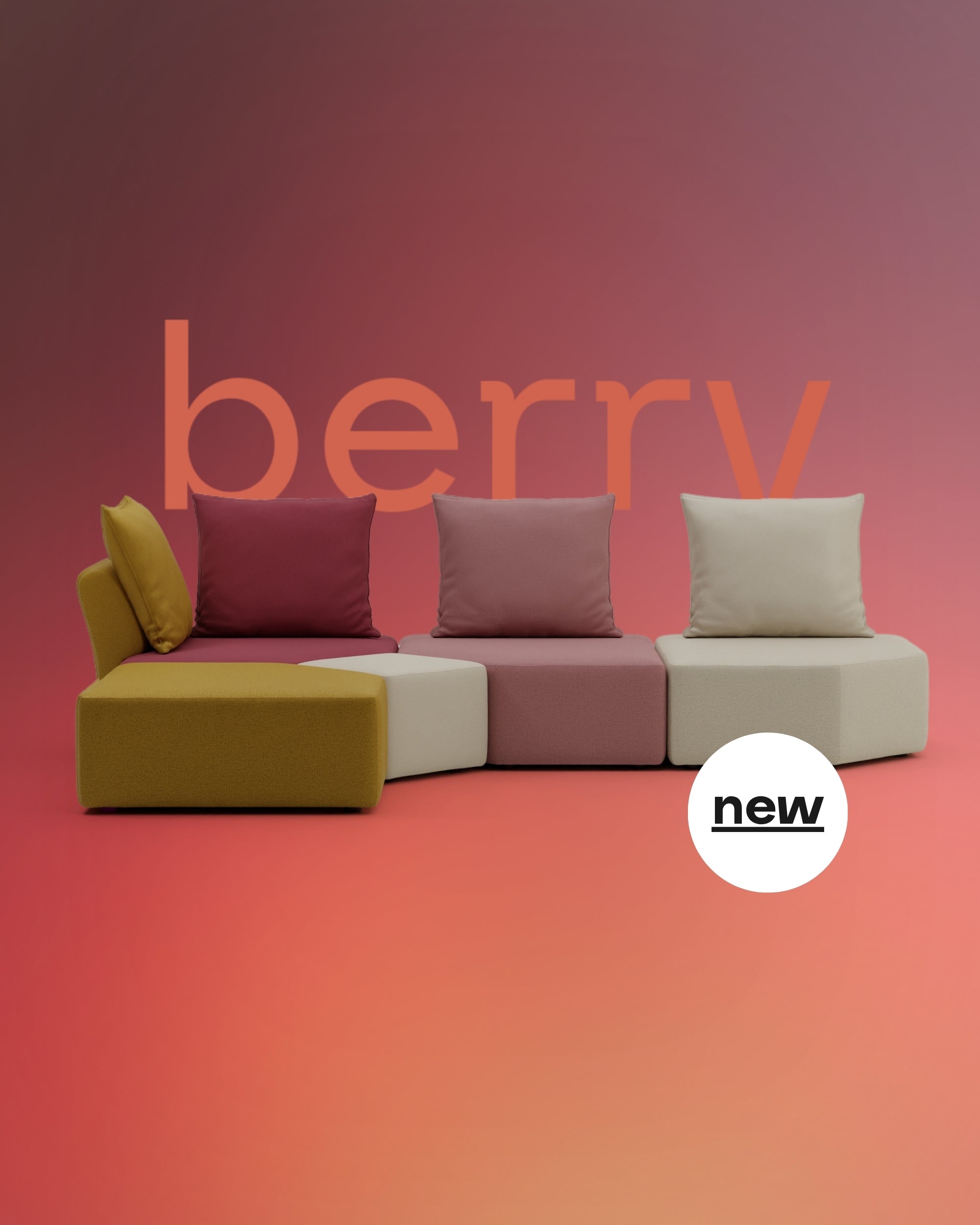 Special Edition Berry - Modular Sofa Katrina