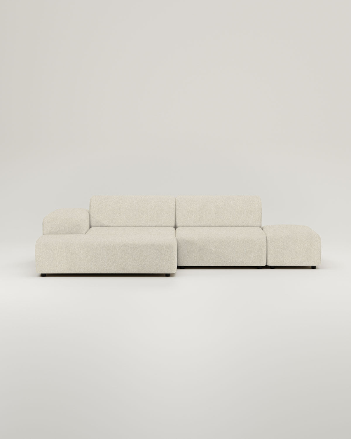 Stoffbezug - Modulares Ecksofa Nina 4-Sitzer