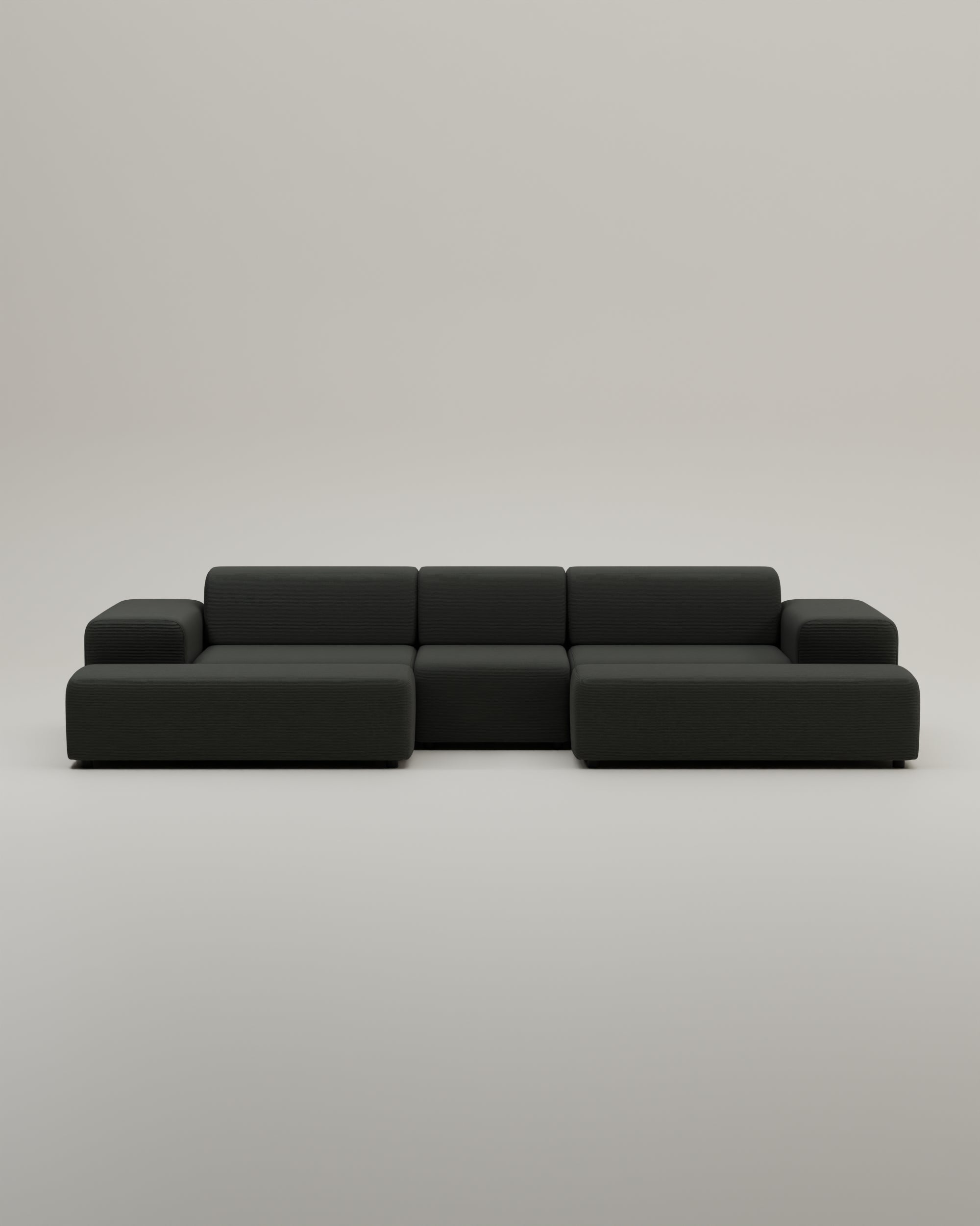 Modulares Sofa Nina U-Form / Wohnlandschaft mit Schlaffunktion