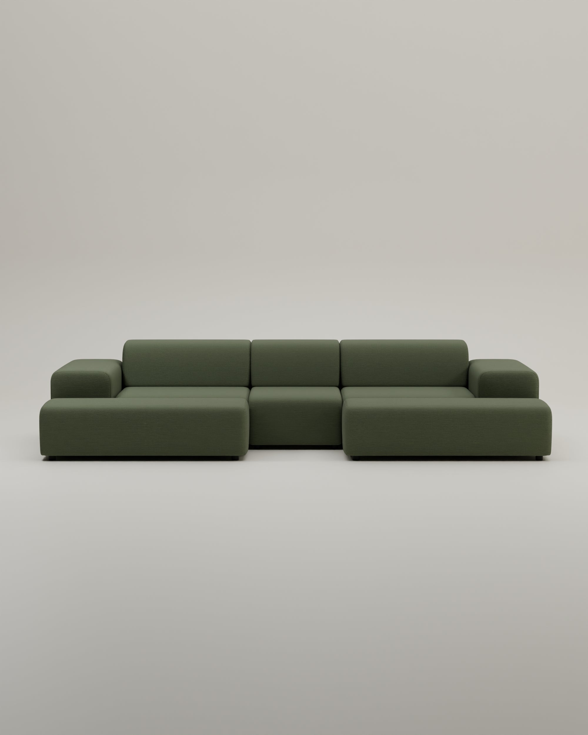 Modulares Sofa Nina U-Form / Wohnlandschaft mit Schlaffunktion