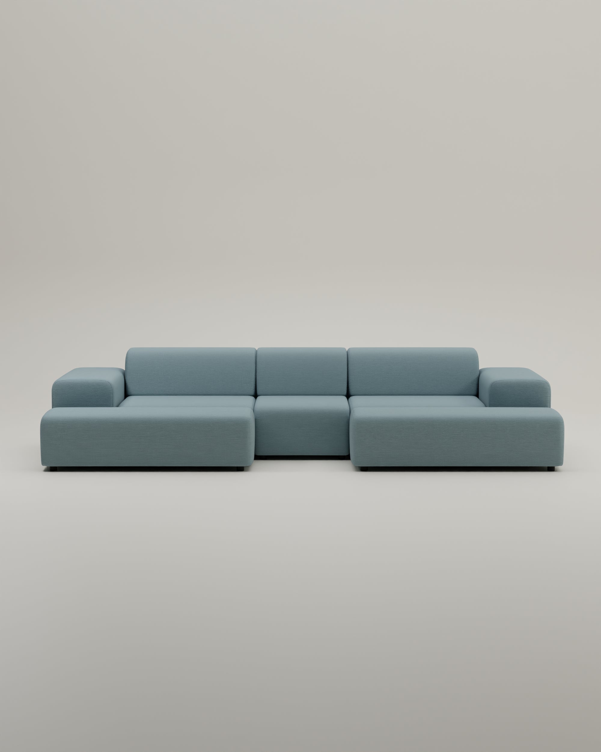 Modulares Sofa Nina U-Form / Wohnlandschaft mit Schlaffunktion