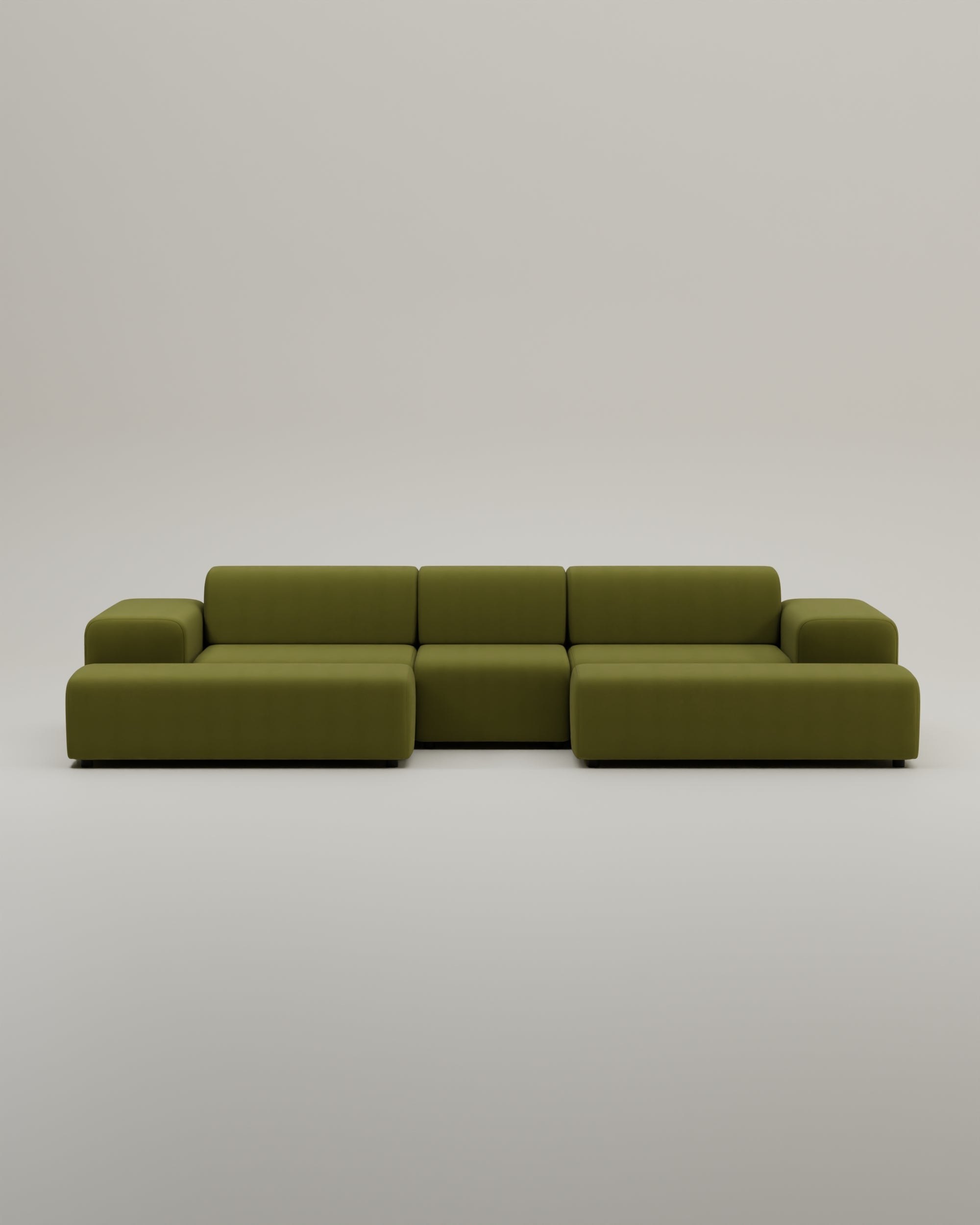 Modulares Sofa Nina U-Form / Wohnlandschaft mit Schlaffunktion