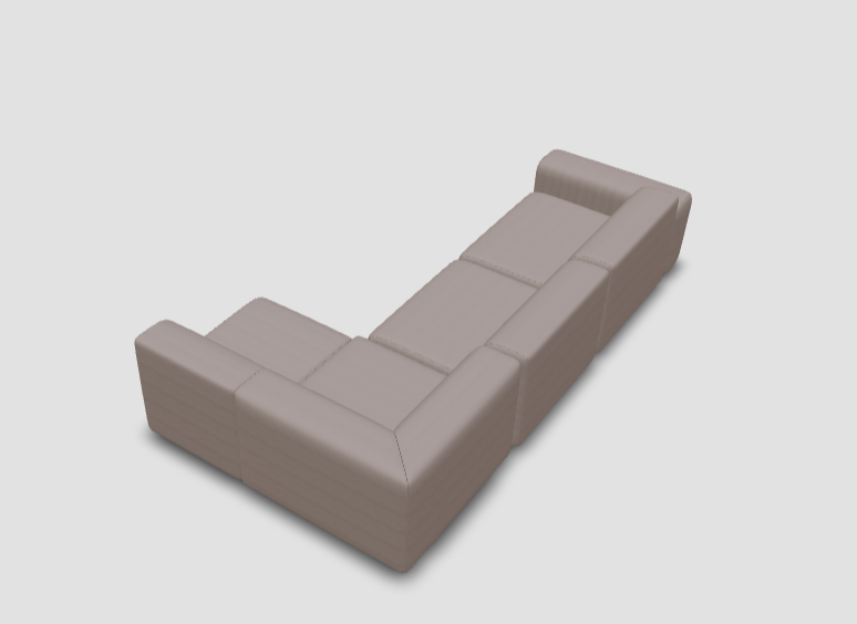 Outlet - Modulares Ecksofa Nina 4-Sitzer mit Schlaffunktion