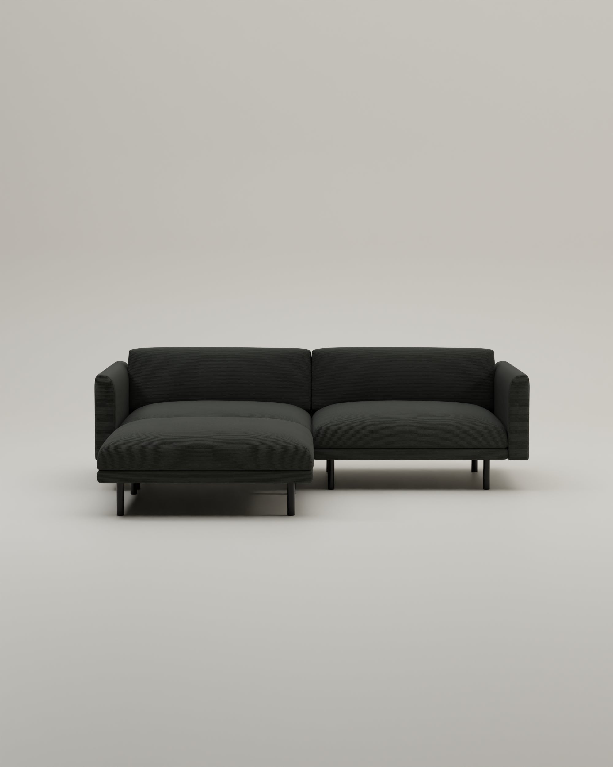 Modulares Sofa Aera 2.5-Sitzer mit Hocker und mit Schlaffunktion