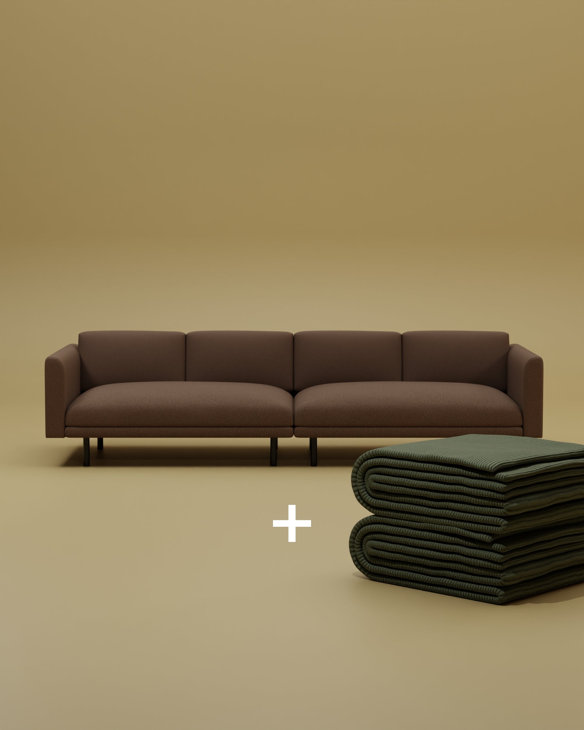 Modular sofa Aera 3-seater with sleeping function 2 in 1 set