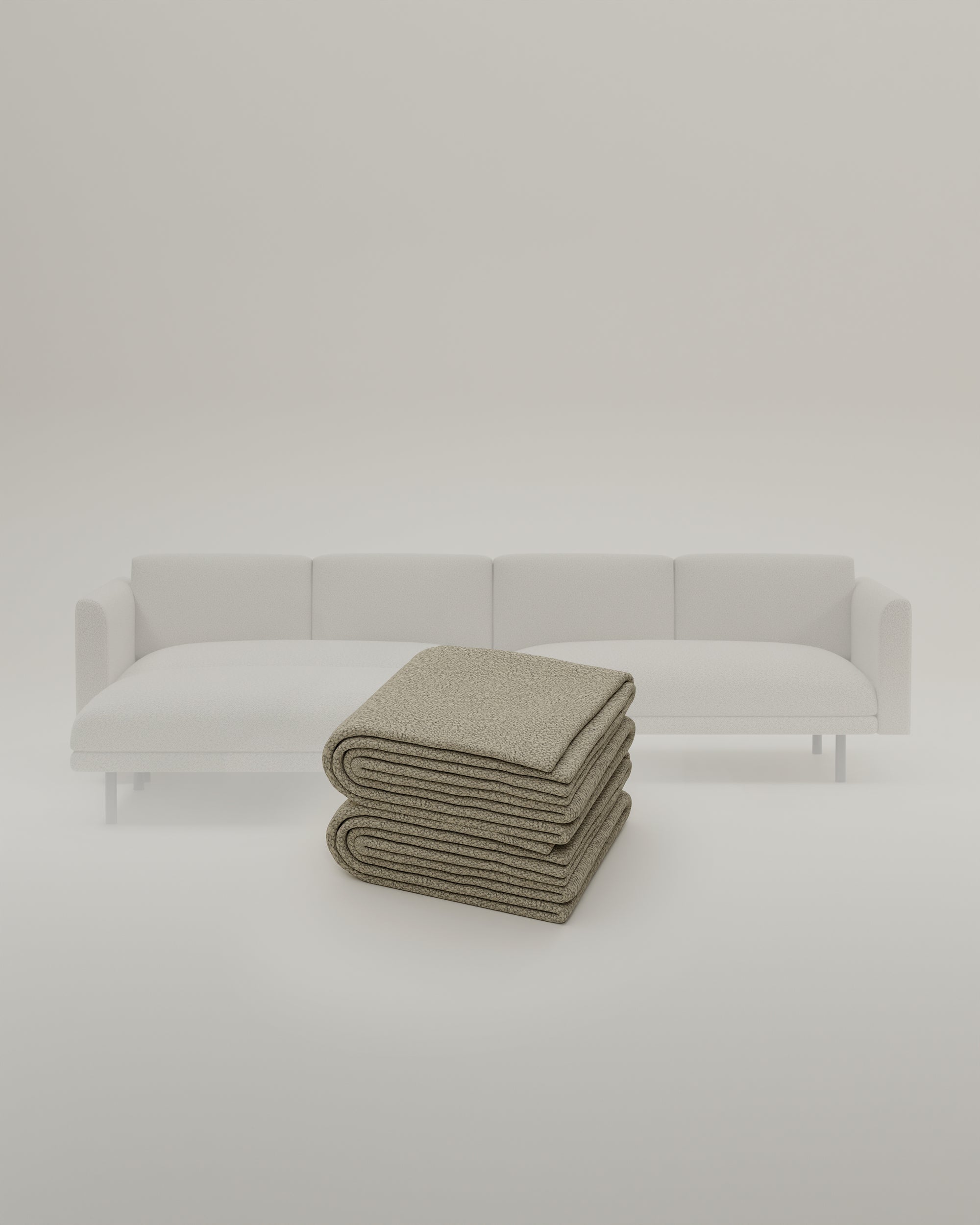 Fabric cover - Modular sofa Aera 3-seater with ottoman and sleeping function