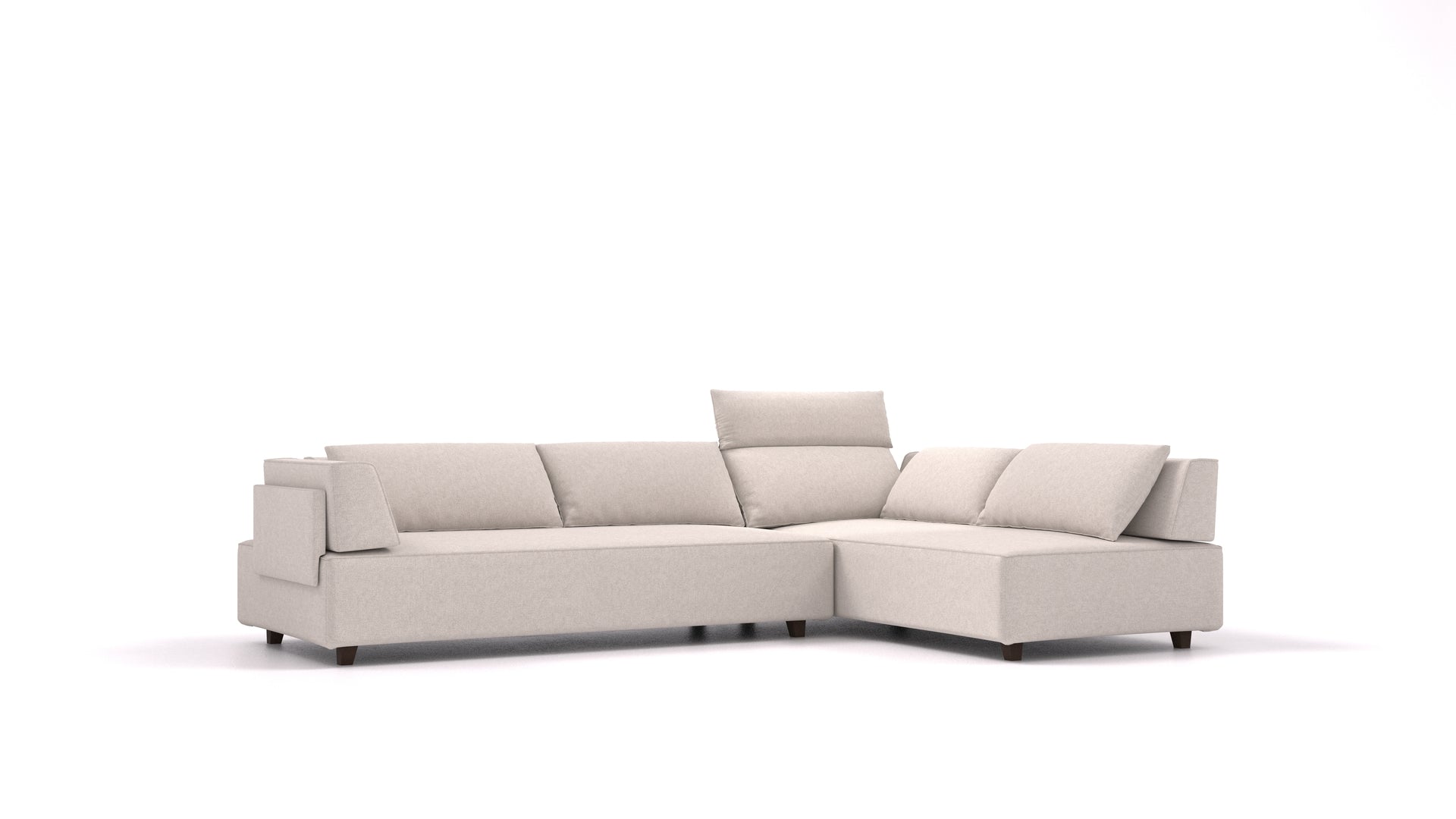 Outlet - Modulares Sofa Louis L mit Schlaffunktion - Nova Natur