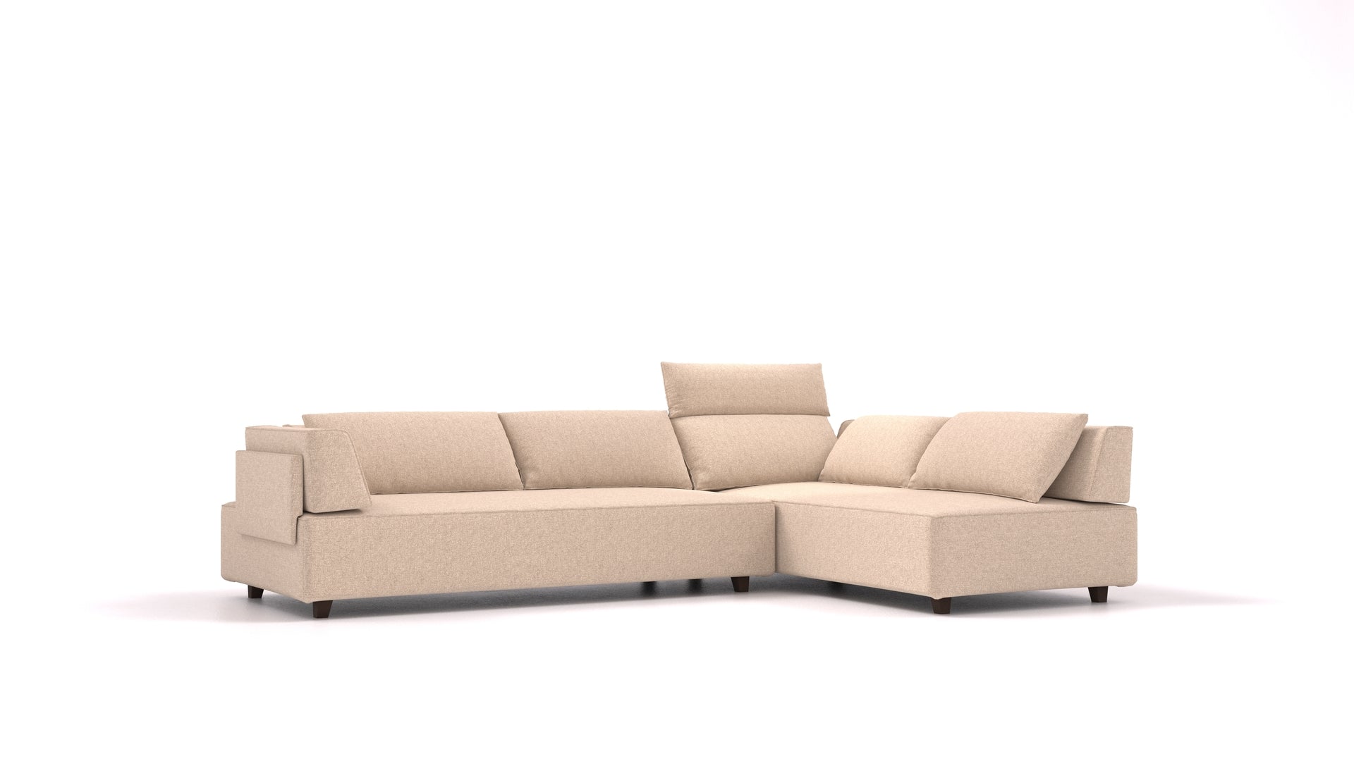Modulares Sofa Louis 5-Sitzer mit Schlaffunktion - Stoff Nova