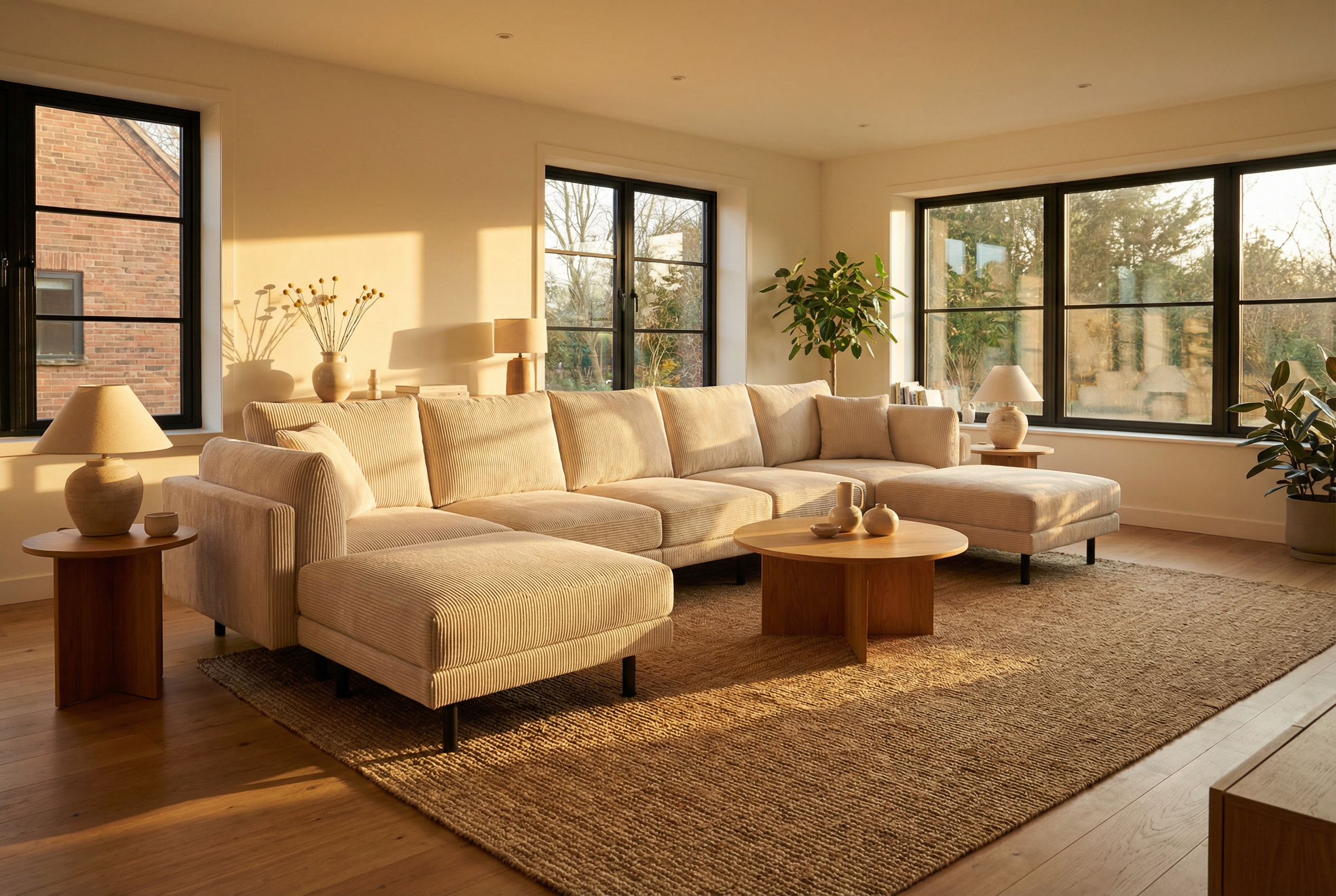 Modulares Sofa Donna 4-Sitzer mit Schlaffunktion