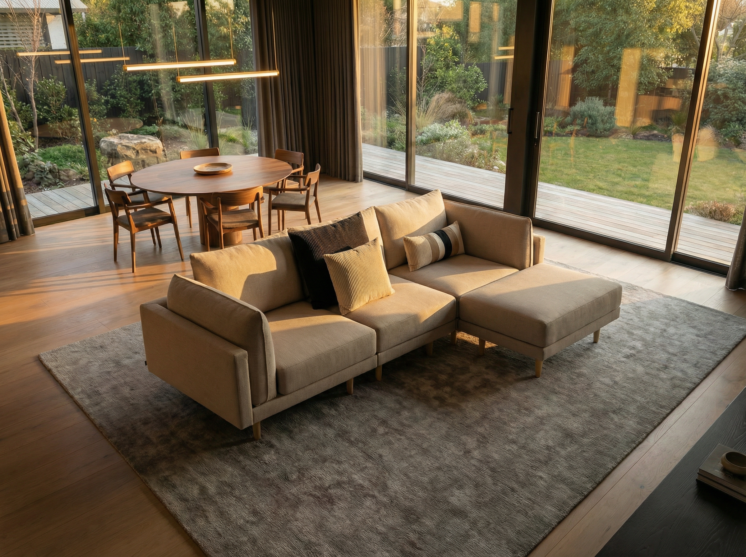 Modulares Sofa Donna 4-Sitzer mit Schlaffunktion