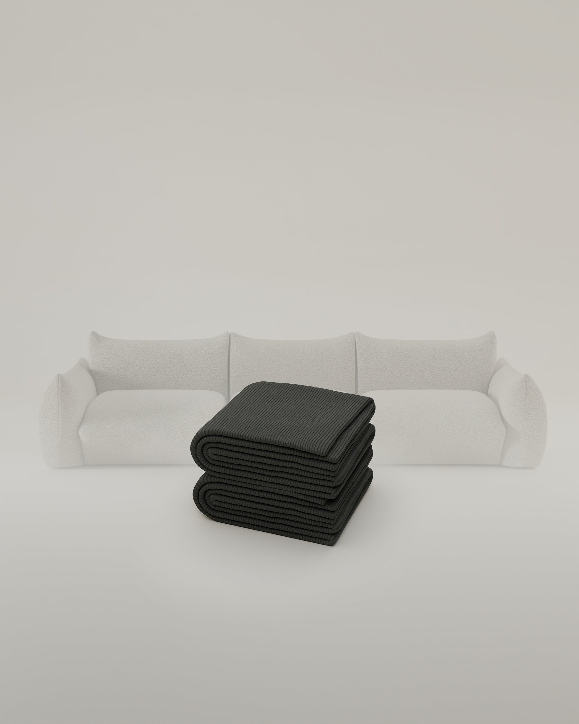 Stoffbezug - Modulares Sofa Luma 3-Sitzer mit Schlaffunktion