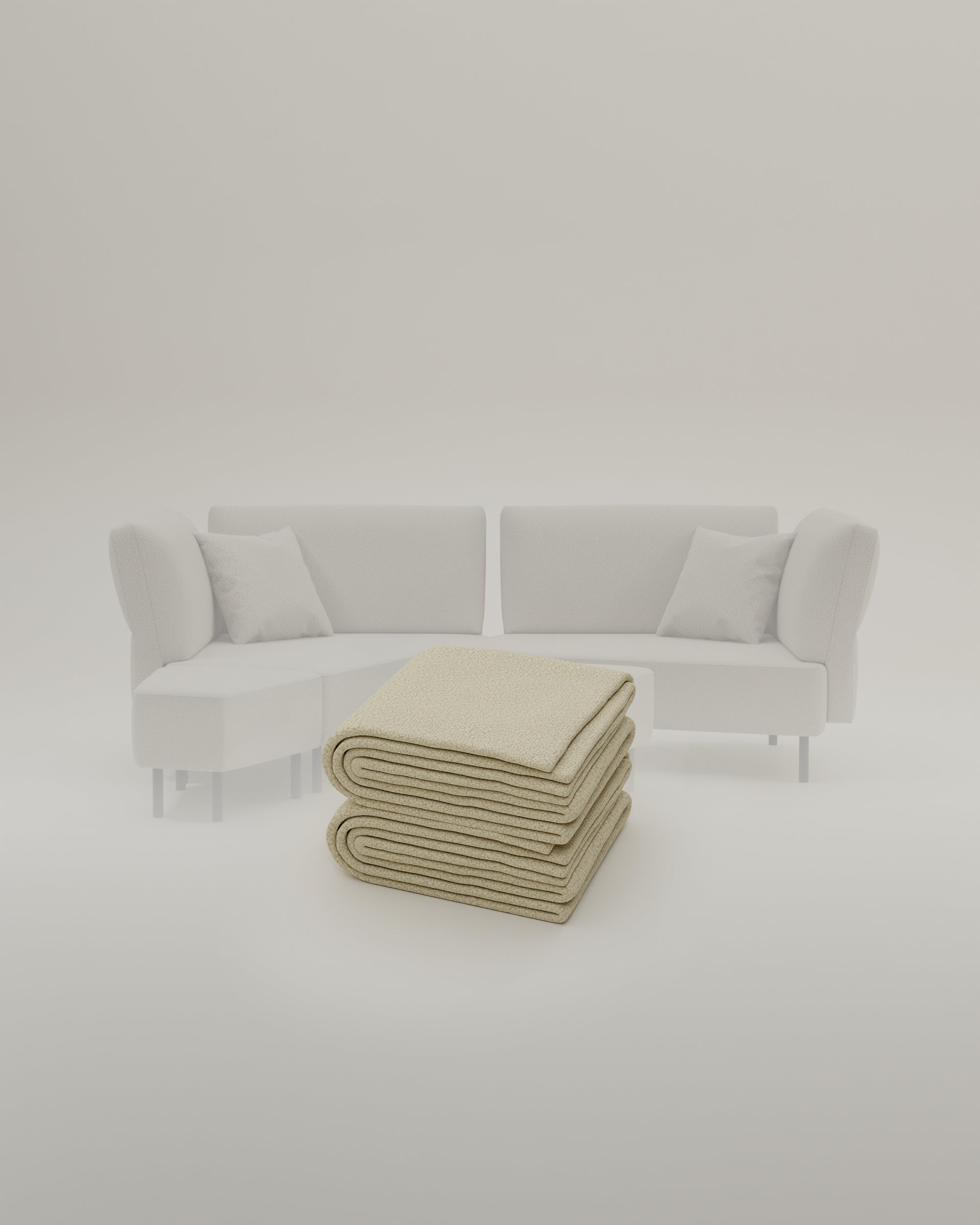 Stoffbezug Fuego Cappuccino - Modulares Sofa Mike - Individuell Joanna