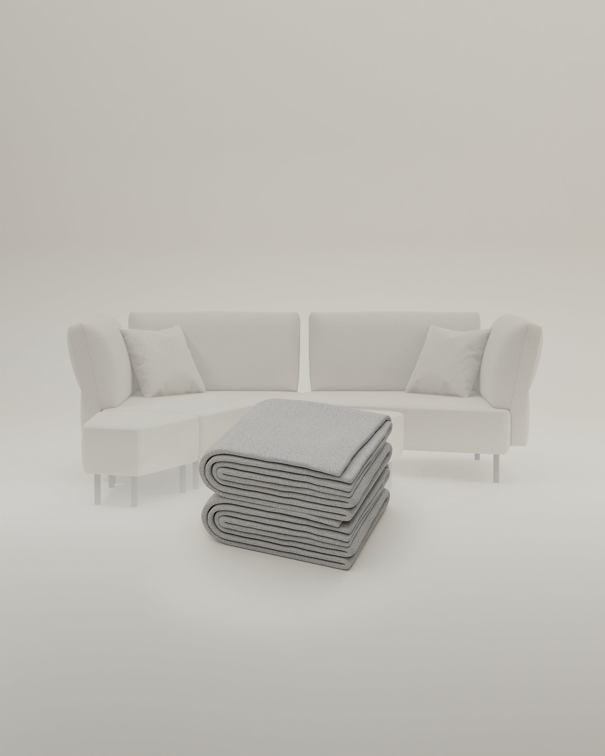 Stoffbezug Fuego Cappuccino - Modulares Sofa Mike - Individuell Joanna