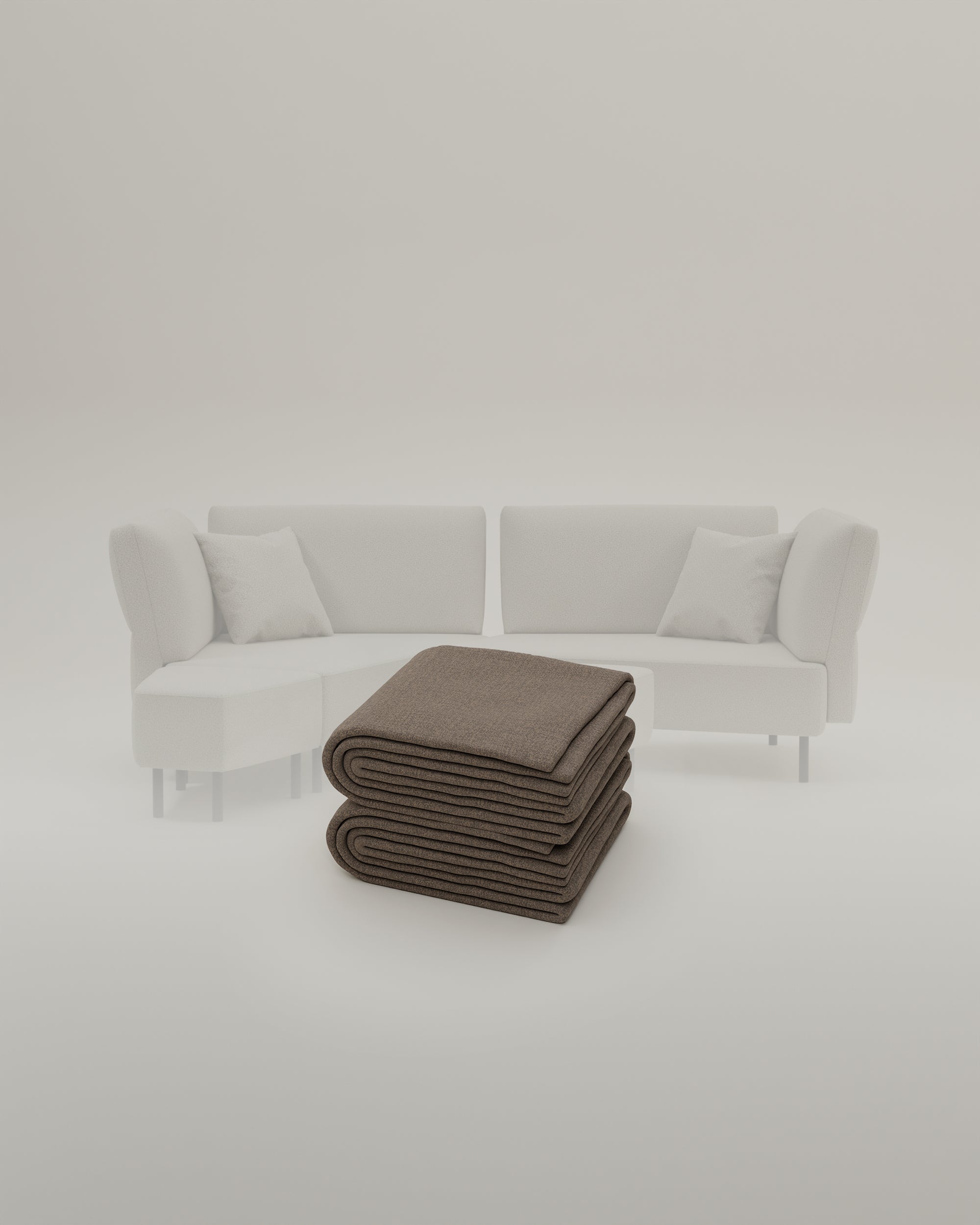 Stoffbezug Fuego Cappuccino - Modulares Sofa Mike - Individuell Joanna