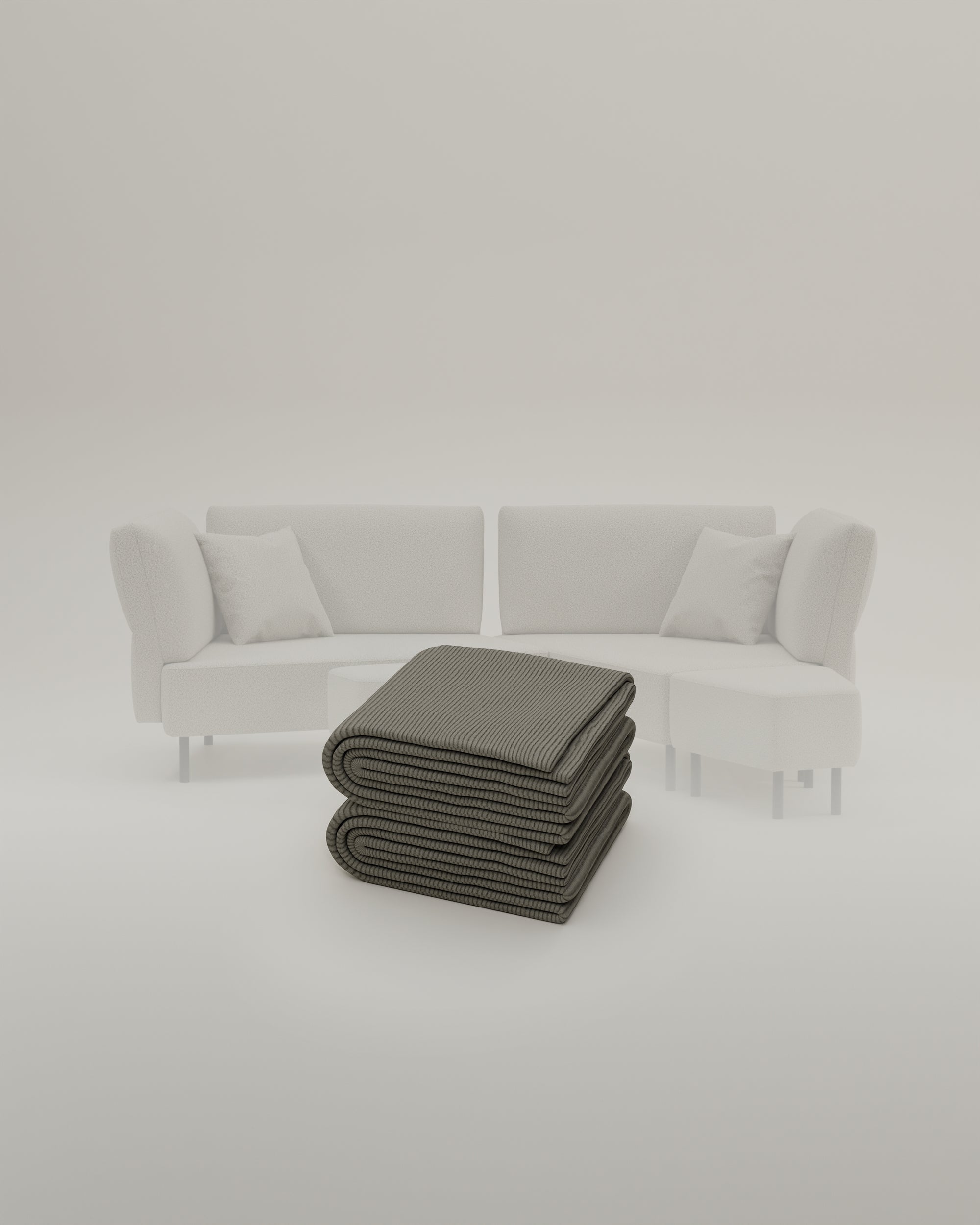 Stoffbezug Fuego Cappuccino - Modulares Sofa Mike - Individuell Joanna