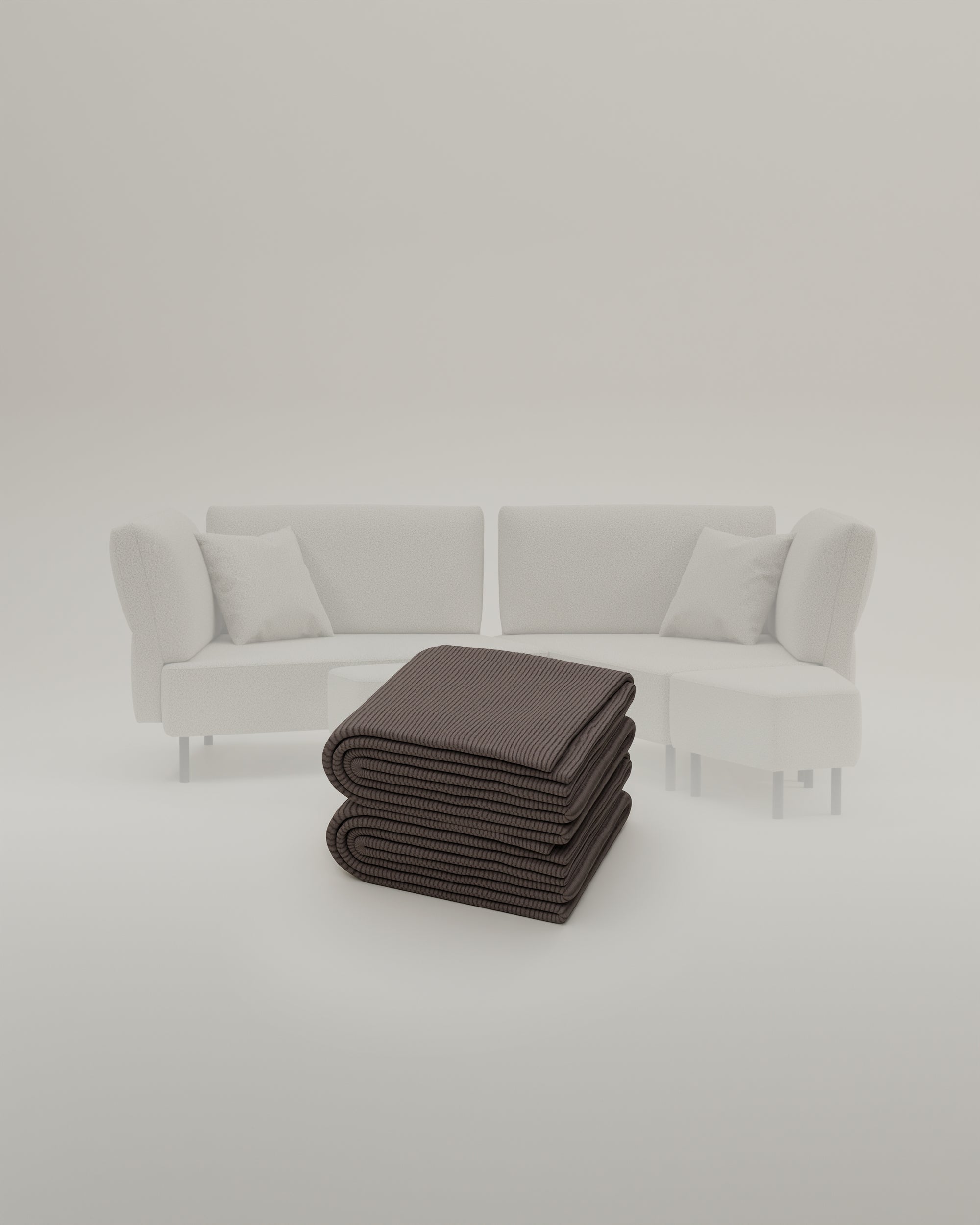 Stoffbezug Fuego Cappuccino - Modulares Sofa Mike - Individuell Joanna