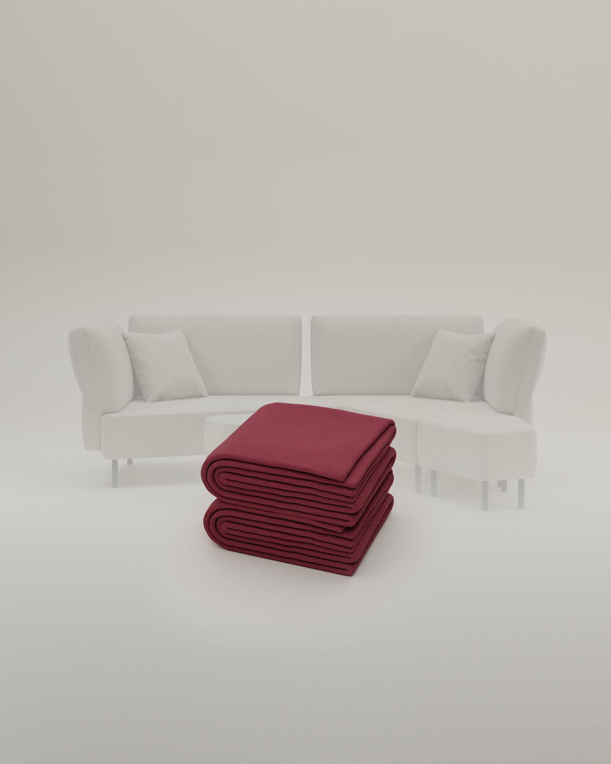 Stoffbezug Fuego Cappuccino - Modulares Sofa Mike - Individuell Joanna