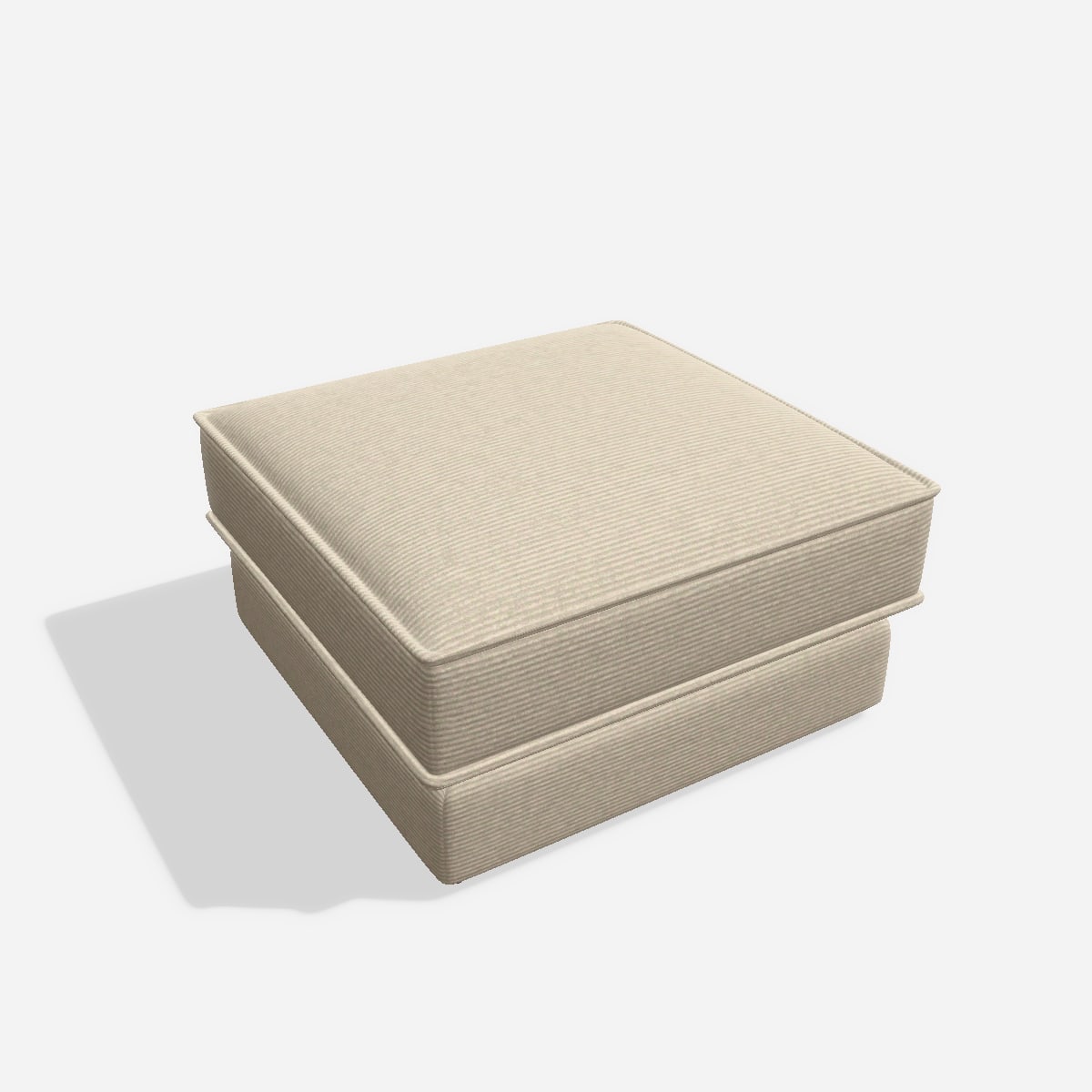 Terra hocker H1 80x80 – Cord / Nata