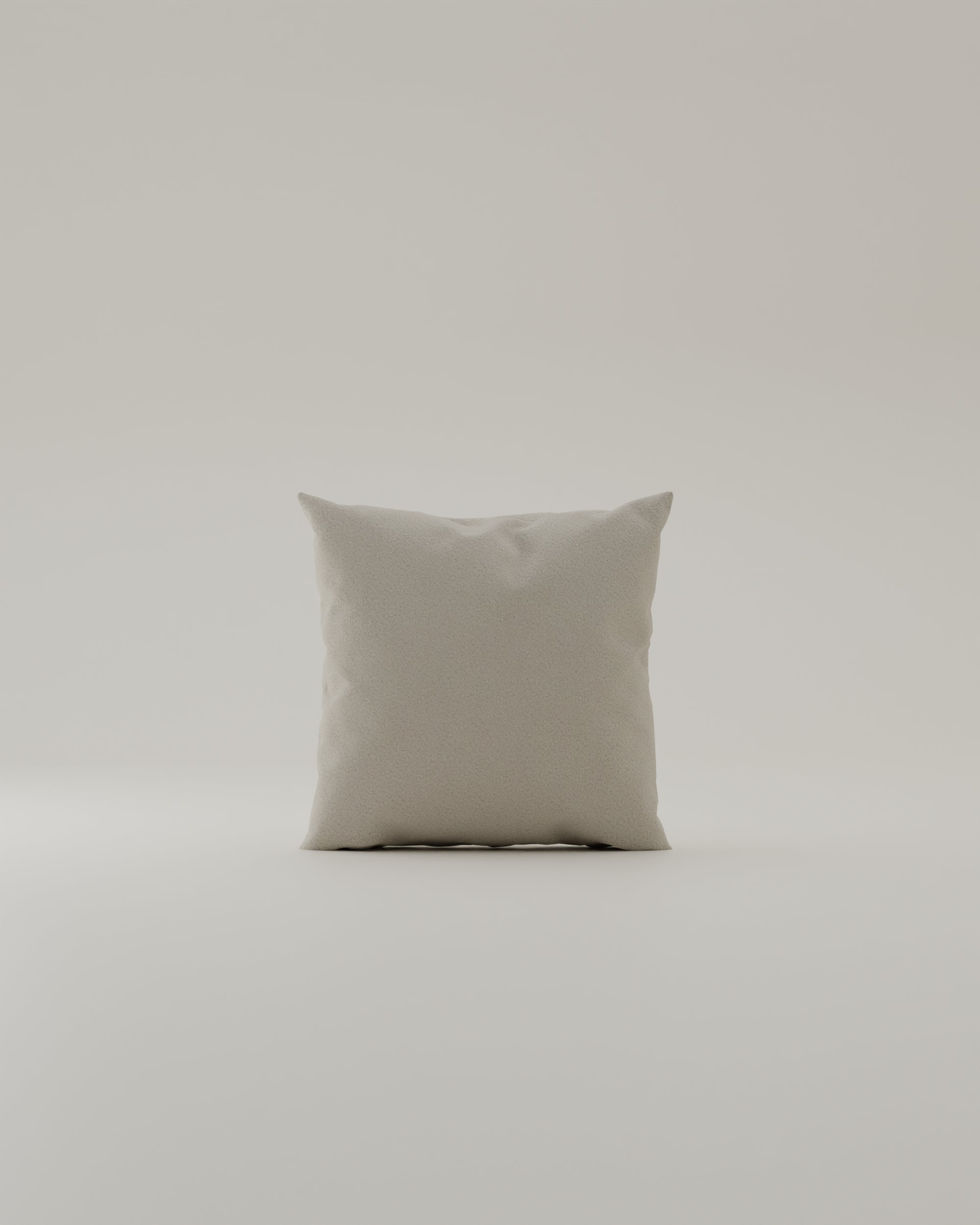 Bouclé fabric-covered decorative cushion