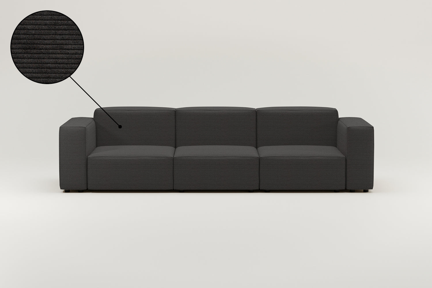 Stoffbezug - Modulares Sofa Harvey 4-Sitzer