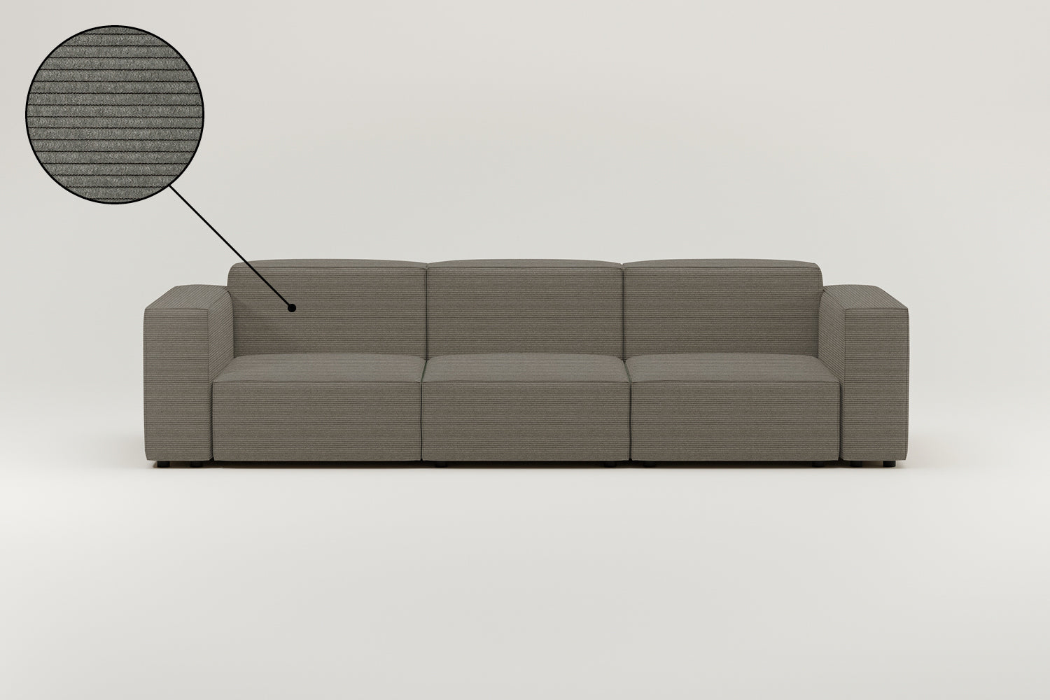 Stoffbezug - Modulares Sofa Harvey 4-Sitzer
