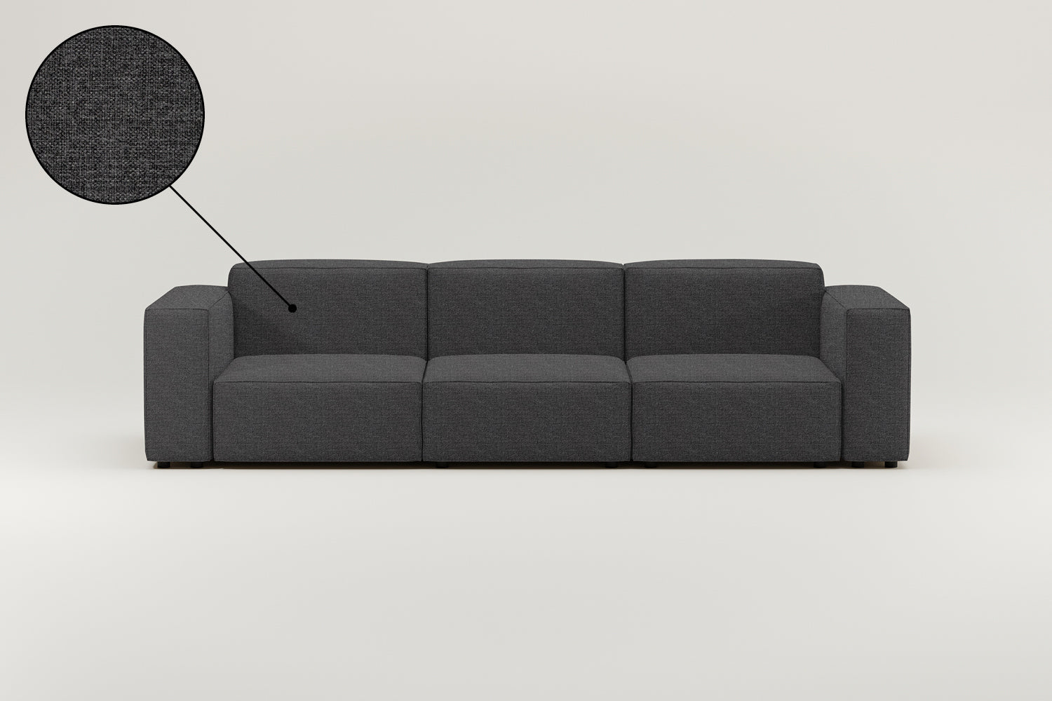 Stoffbezug - Modulares Sofa Harvey 4-Sitzer