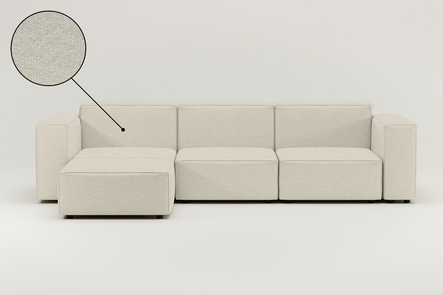 Stoffbezug - Modulares Sofa Harvey L 4-Sitzer mit Schlaffunktion