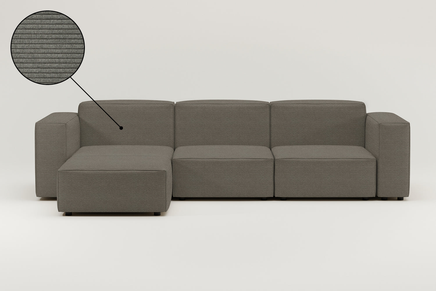 Stoffbezug - Modulares Sofa Harvey L 4-Sitzer mit Schlaffunktion