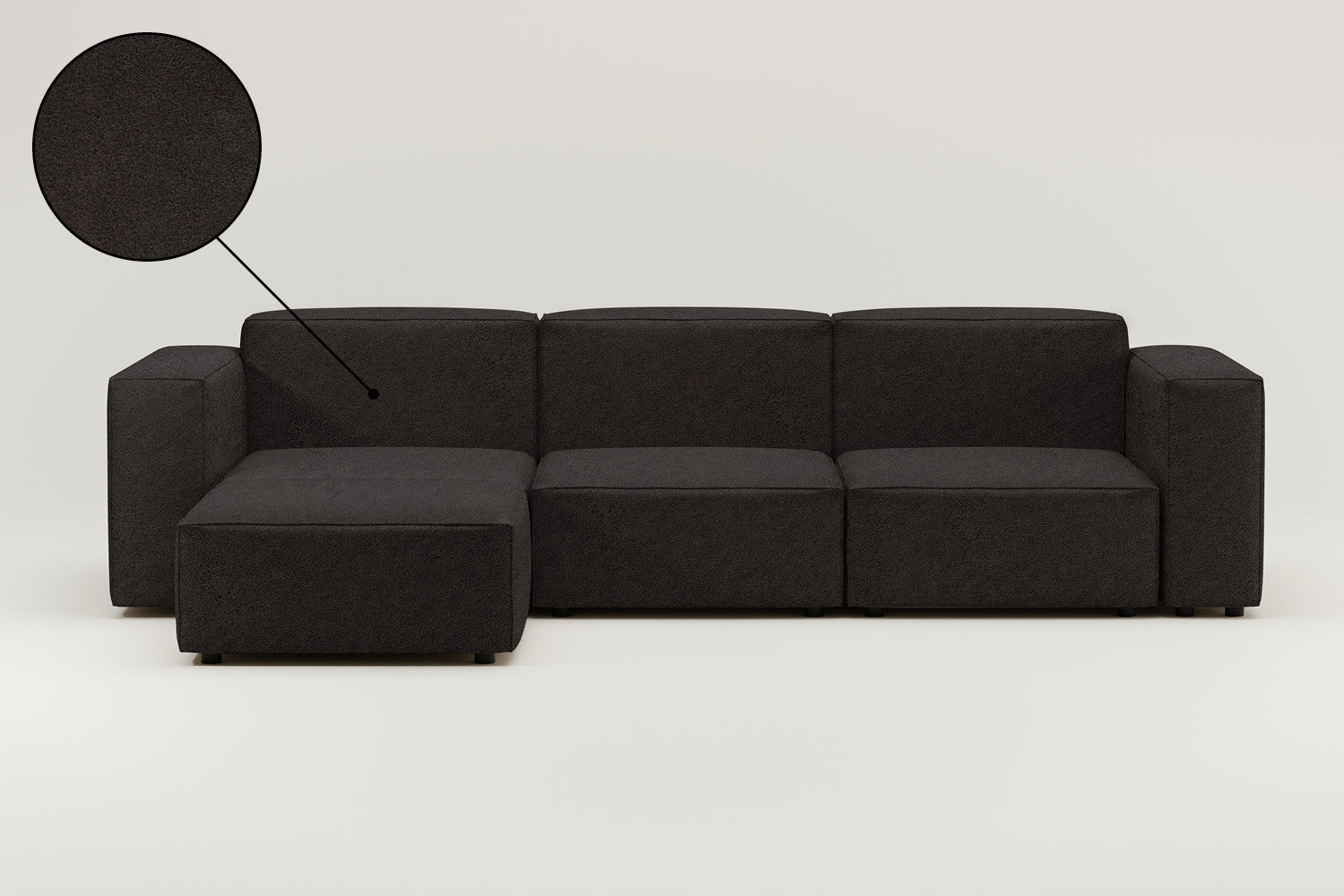 Stoffbezug - Modulares Sofa Harvey L 4-Sitzer mit Schlaffunktion
