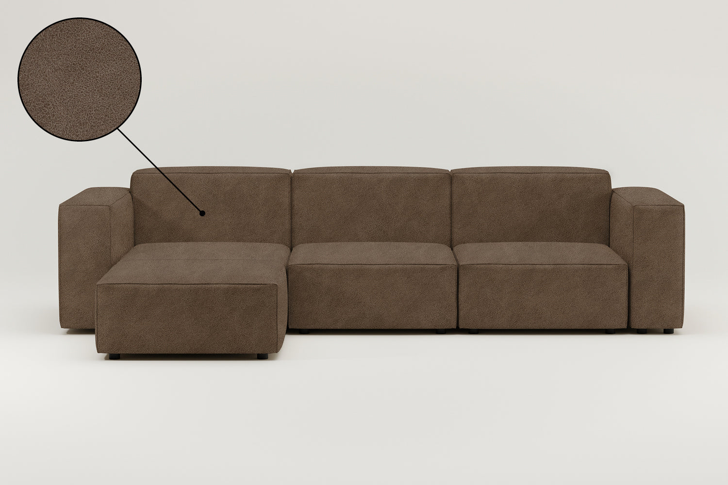 Stoffbezug - Modulares Sofa Harvey L 4-Sitzer mit Schlaffunktion