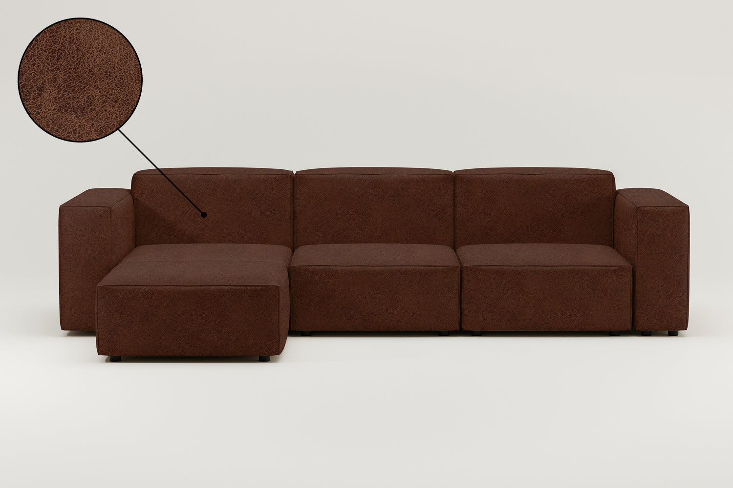 Stoffbezug - Modulares Sofa Harvey L 4-Sitzer mit Schlaffunktion