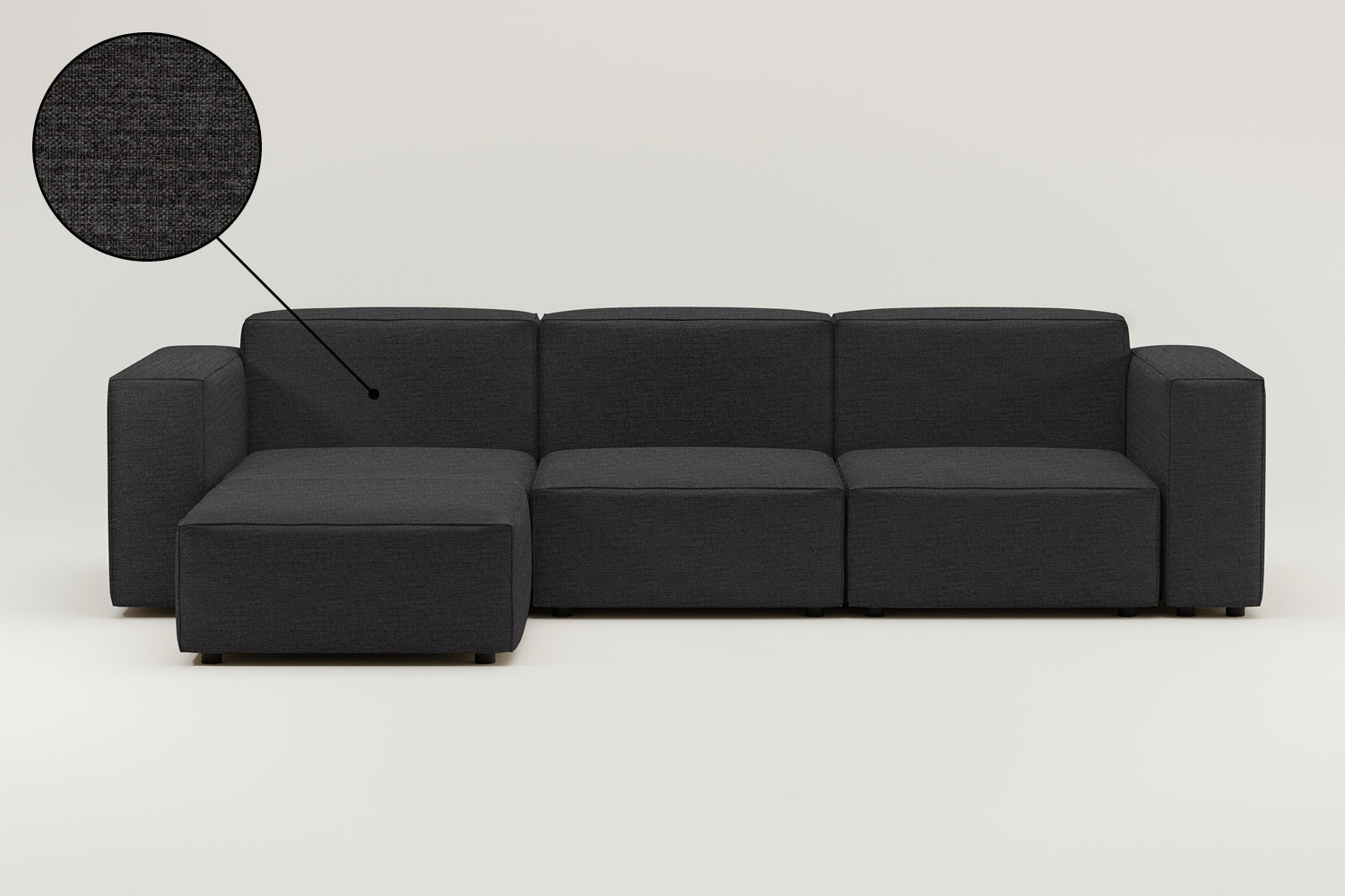 Stoffbezug - Modulares Sofa Harvey L 4-Sitzer mit Schlaffunktion