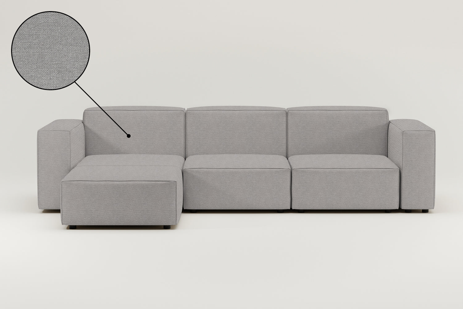 Stoffbezug - Modulares Sofa Harvey L 4-Sitzer mit Schlaffunktion