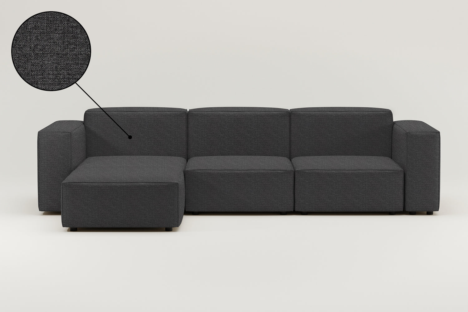 Stoffbezug - Modulares Sofa Harvey L 4-Sitzer mit Schlaffunktion