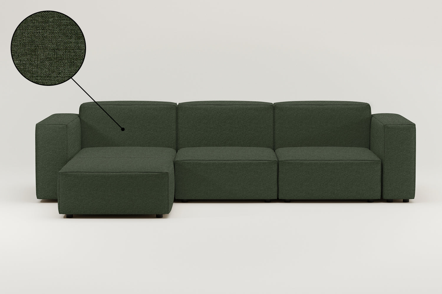 Stoffbezug - Modulares Sofa Harvey L 4-Sitzer mit Schlaffunktion